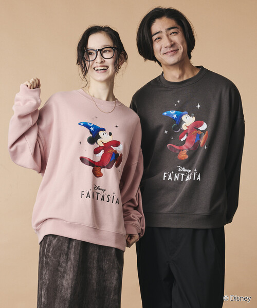 FREAK'S STORE(フリークスストア)の「【限定展開】ファンタジア / ミッキーマウス / 別注 ビックシルエット FANTASIA COLORED スウェット(スウェット・メンズ・グレー/チャコールグレー/ピンク/ネイビー・MEDIUM/LARGE/SMALL)」の20枚目の写真