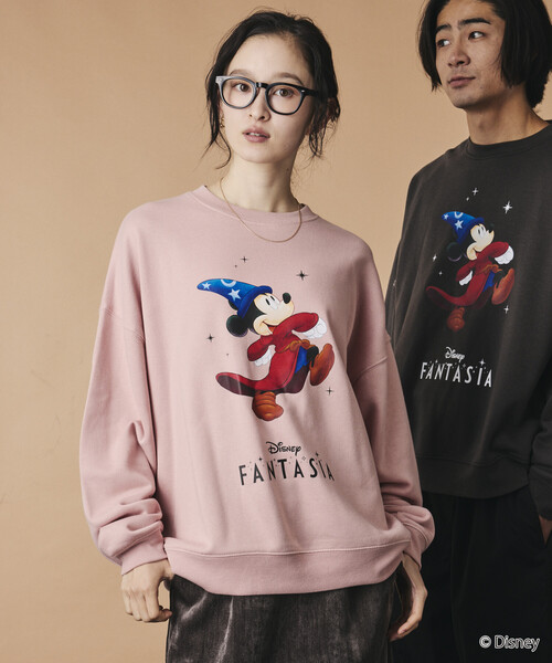 FREAK'S STORE(フリークスストア)の「【限定展開】ファンタジア / ミッキーマウス / 別注 ビックシルエット FANTASIA COLORED スウェット(スウェット・メンズ・グレー/チャコールグレー/ピンク/ネイビー・MEDIUM/LARGE/SMALL)」の21枚目の写真