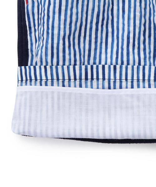 green label relaxing(グリーンレーベルリラクシング)の「【KIDS】ストライプ&ムジ キリカエパンツ(その他パンツ・キッズ・ライム/コバルトブルー・105/135/125/115/95)」の9枚目の写真