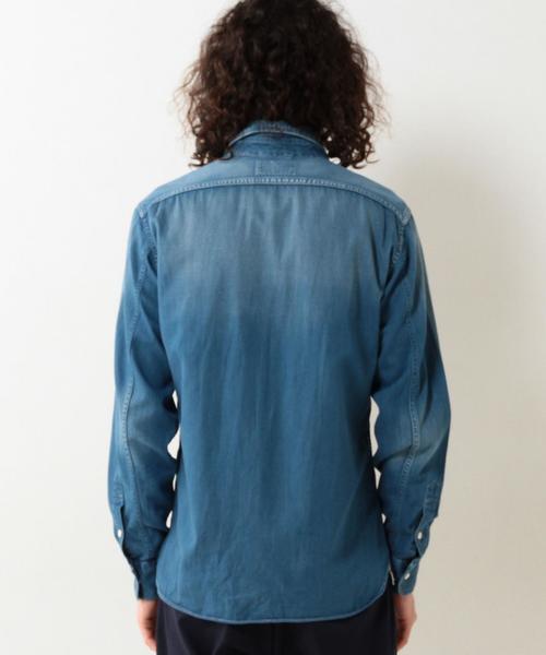 UNITED ARROWS（ユナイテッドアローズ）の「UAS コットン デニム クリンクル（シャツ/ブラウス・メンズ・ネイビー・SMALL/LARGE/MEDIUM/X-SMALL/X-LARGE/XX-LARGE）」の2枚目の写真