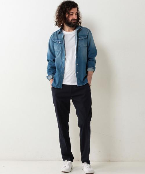 UNITED ARROWS（ユナイテッドアローズ）の「UAS コットン デニム クリンクル（シャツ/ブラウス・メンズ・ネイビー・SMALL/LARGE/MEDIUM/X-SMALL/X-LARGE/XX-LARGE）」の5枚目の写真