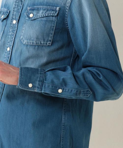 UNITED ARROWS（ユナイテッドアローズ）の「UAS コットン デニム クリンクル（シャツ/ブラウス・メンズ・ネイビー・SMALL/LARGE/MEDIUM/X-SMALL/X-LARGE/XX-LARGE）」の7枚目の写真