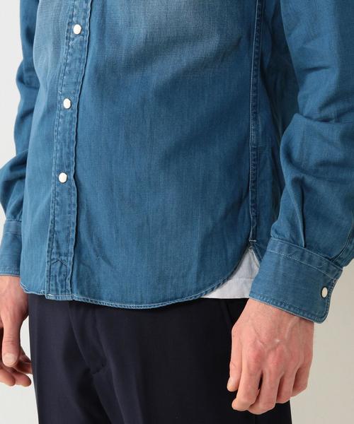 UNITED ARROWS（ユナイテッドアローズ）の「UAS コットン デニム クリンクル（シャツ/ブラウス・メンズ・ネイビー・SMALL/LARGE/MEDIUM/X-SMALL/X-LARGE/XX-LARGE）」の8枚目の写真