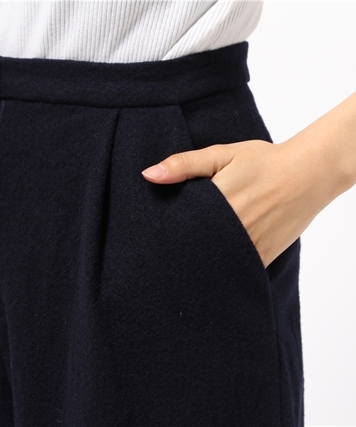 muller of yoshiokubo(ミュラーオブヨシオクボ)の「【muller of yoshiokubo】Wool wide pants/ウールワイドパンツ(その他パンツ・レディース・グレー/ネイビー・36/38)」の3枚目の写真