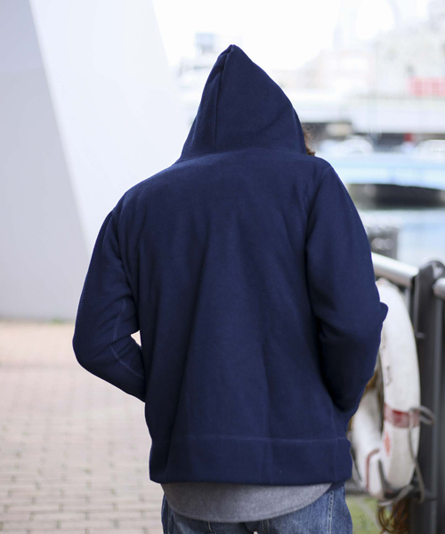 Denime（ドゥニーム）の「サーマルフリースジップパーカー（パーカー・メンズ・グレー/ネイビー/ホワイト・LARGE/X-LARGE/MEDIUM）」の12枚目の写真