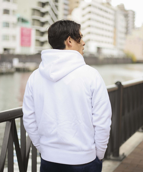 Denime（ドゥニーム）の「サーマルフリースジップパーカー（パーカー・メンズ・グレー/ネイビー/ホワイト・LARGE/X-LARGE/MEDIUM）」の14枚目の写真