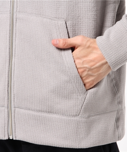 Denime（ドゥニーム）の「サーマルフリースジップパーカー（パーカー・メンズ・グレー/ネイビー/ホワイト・LARGE/X-LARGE/MEDIUM）」の8枚目の写真