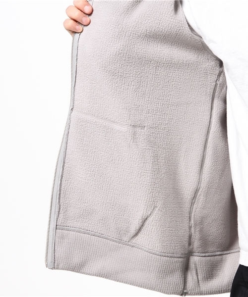 Denime（ドゥニーム）の「サーマルフリースジップパーカー（パーカー・メンズ・グレー/ネイビー/ホワイト・LARGE/X-LARGE/MEDIUM）」の9枚目の写真