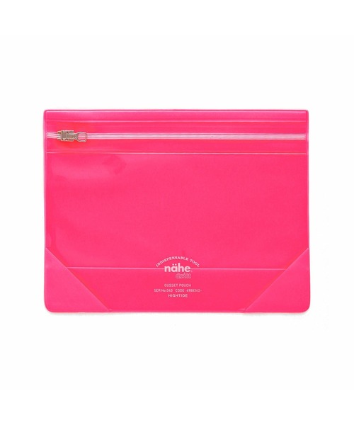 Nahe(ネーエ)の「nahe ネーエ ガセットポーチ M(ポーチ・レディース・ブルー/ピンク/イエロー/オレンジ/ライトグリーン・FREE)」の9枚目の写真