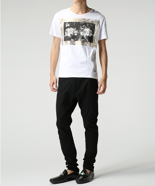 Vivienne Westwood MAN(ヴィヴィアンウエストウッドマン)の「‘PUNCHWOOD’ T-SHIRT【179016 5101】(Tシャツ/カットソー・メンズ・ブラック/ホワイト・50/44/48/46)」の5枚目の写真