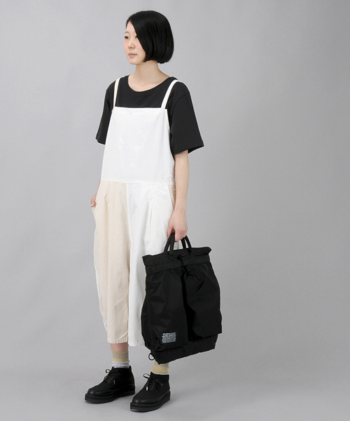 Ne-net（ネネット）の「チノコンビ（つなぎ/オールインワン・レディース・オフホワイト/ネイビー/カーキ・02/03）」の8枚目の写真