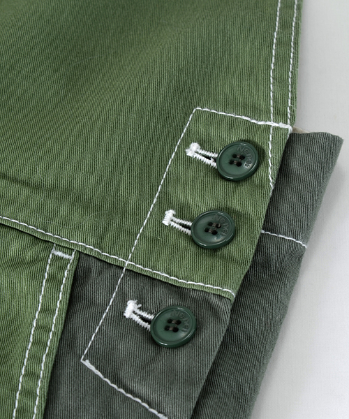 Ne-net（ネネット）の「チノコンビ（つなぎ/オールインワン・レディース・オフホワイト/ネイビー/カーキ・02/03）」の10枚目の写真