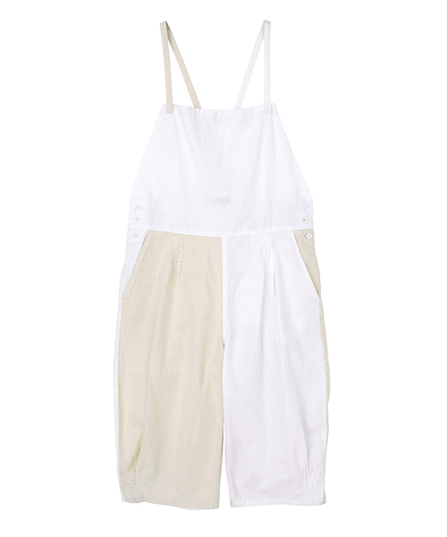 Ne-net（ネネット）の「チノコンビ（つなぎ/オールインワン・レディース・オフホワイト/ネイビー/カーキ・02/03）」の5枚目の写真