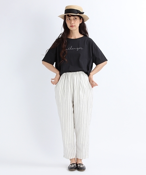 studio CLIP（スタディオクリップ）の「手書きロゴプリントTシャツ（Tシャツ/カットソー・レディース・オフホワイト/ブラック/レッド・LARGE/MEDIUM）」の5枚目の写真