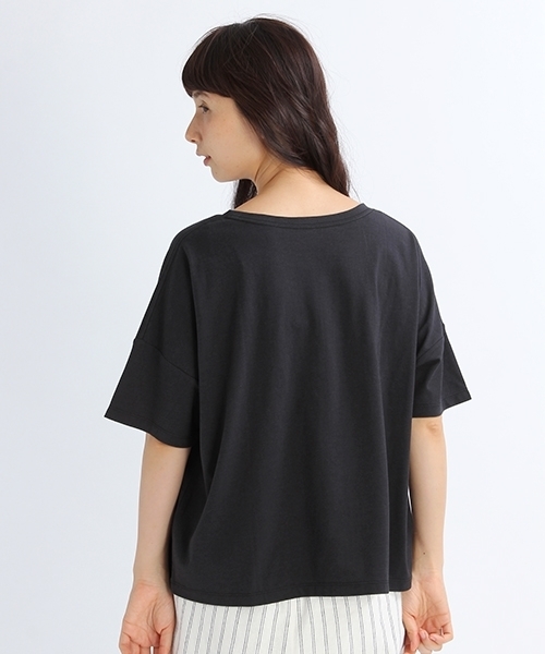 studio CLIP（スタディオクリップ）の「手書きロゴプリントTシャツ（Tシャツ/カットソー・レディース・オフホワイト/ブラック/レッド・LARGE/MEDIUM）」の11枚目の写真