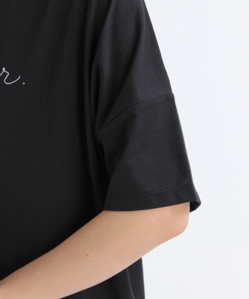 studio CLIP（スタディオクリップ）の「手書きロゴプリントTシャツ（Tシャツ/カットソー・レディース・オフホワイト/ブラック/レッド・LARGE/MEDIUM）」の13枚目の写真