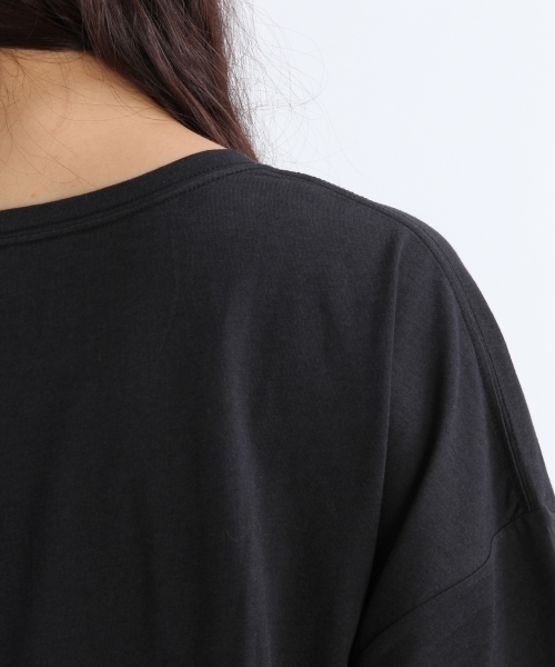 studio CLIP（スタディオクリップ）の「手書きロゴプリントTシャツ（Tシャツ/カットソー・レディース・オフホワイト/ブラック/レッド・LARGE/MEDIUM）」の6枚目の写真