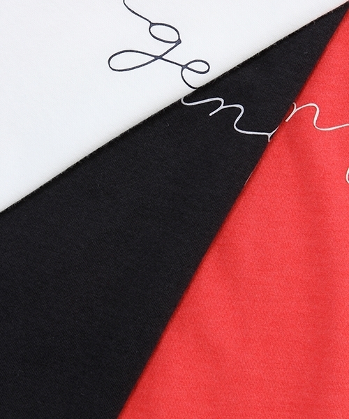 studio CLIP（スタディオクリップ）の「手書きロゴプリントTシャツ（Tシャツ/カットソー・レディース・オフホワイト/ブラック/レッド・LARGE/MEDIUM）」の7枚目の写真