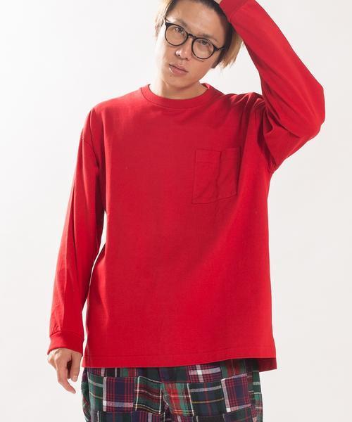 SHIPS BLUESTORE(シップスブルーストア)の「SHIPS BLUESTORE: ヘビーウェイト ロングスリーブポケットTEE■(Tシャツ/カットソー・メンズ・ブラック/ホワイト/レッド/オレンジ/ブルー・MEDIUM/SMALL/LARGE/X-LARGE)」の5枚目の写真