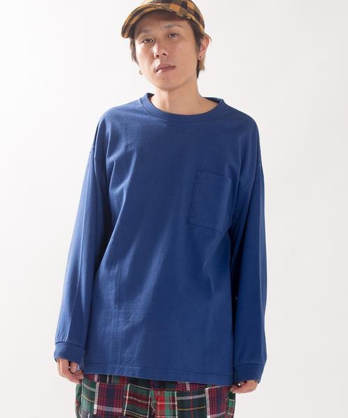 SHIPS BLUESTORE(シップスブルーストア)の「SHIPS BLUESTORE: ヘビーウェイト ロングスリーブポケットTEE■(Tシャツ/カットソー・メンズ・ブラック/ホワイト/レッド/オレンジ/ブルー・MEDIUM/SMALL/LARGE/X-LARGE)」の4枚目の写真