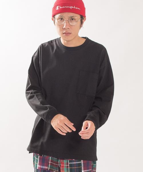 SHIPS BLUESTORE(シップスブルーストア)の「SHIPS BLUESTORE: ヘビーウェイト ロングスリーブポケットTEE■(Tシャツ/カットソー・メンズ・ブラック/ホワイト/レッド/オレンジ/ブルー・MEDIUM/SMALL/LARGE/X-LARGE)」の3枚目の写真