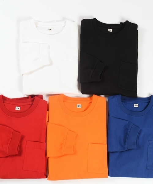 SHIPS BLUESTORE(シップスブルーストア)の「SHIPS BLUESTORE: ヘビーウェイト ロングスリーブポケットTEE■(Tシャツ/カットソー・メンズ・ブラック/ホワイト/レッド/オレンジ/ブルー・MEDIUM/SMALL/LARGE/X-LARGE)」の12枚目の写真