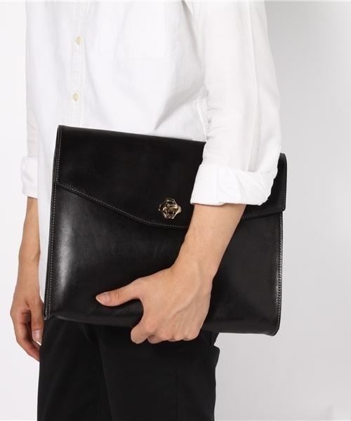 BRILLA per il gusto(ブリッラペルイルグースト)の「aniary / ビジネスクラッチM (ANS810)(クラッチバッグ・メンズ・ブラック系その他/ブラック/ブラウン系その他/ダークブラウン/レッド系その他/ダークグリーン/ネイビー・ONE SIZE)」の19枚目の写真