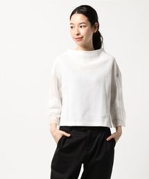 INTERPLANET | レースブレード付バルーン袖TワンピースS(Tシャツ/カットソー)