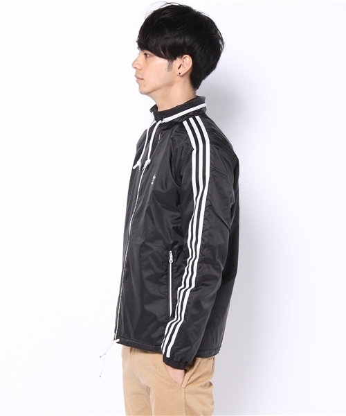 adidas Originals（アディダスオリジナルス）の「アディダス 中綿 ウィンドブレーカー ナイロン <adidas PADDED WB>（ナイロンジャケット・メンズ・ブラック・SMALL/MEDIUM/LARGE/X-LARGE）」の2枚目の写真