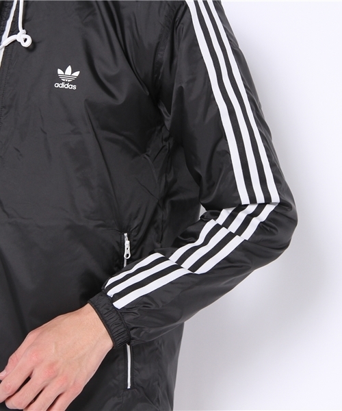 adidas Originals（アディダスオリジナルス）の「アディダス 中綿 ウィンドブレーカー ナイロン <adidas PADDED WB>（ナイロンジャケット・メンズ・ブラック・SMALL/MEDIUM/LARGE/X-LARGE）」の6枚目の写真