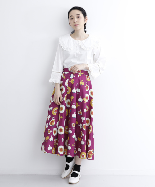 MERLOT（メルロー）の「ざくろ柄スカート7329（スカート）」 - WEAR