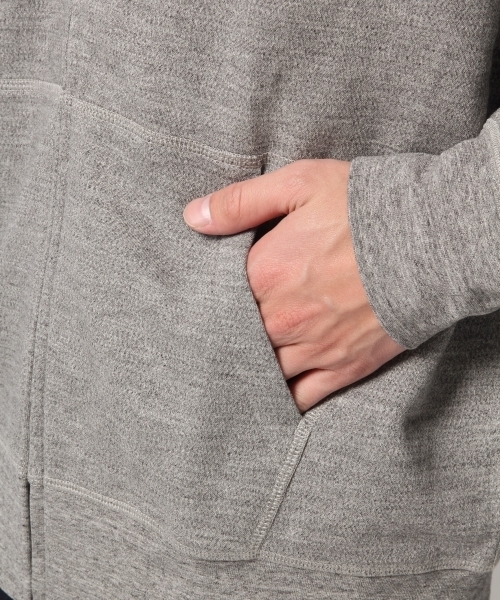 GLOBAL WORK（グローバルワーク）の「ツイルニットスウェットZIPパーカー/779308（パーカー・メンズ・ホワイト/グレー/ブラック・X-LARGE/LARGE/MEDIUM/SMALL）」の14枚目の写真