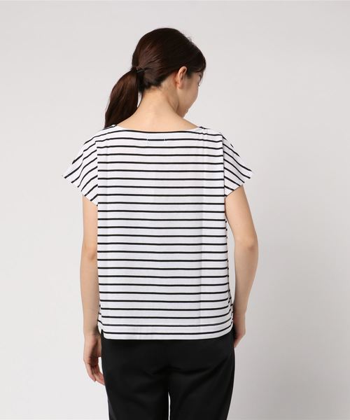 GeeRA（ジーラ）の「通勤にも使える！汗ジミ対策＆制菌加工ＶネックＴシャツ（Tシャツ/カットソー・レディース・ブラック/レッド/オフホワイト/カーキ/その他・LARGE/X-LARGE/XX-LARGE/MEDIUM/SMALL）」の7枚目の写真