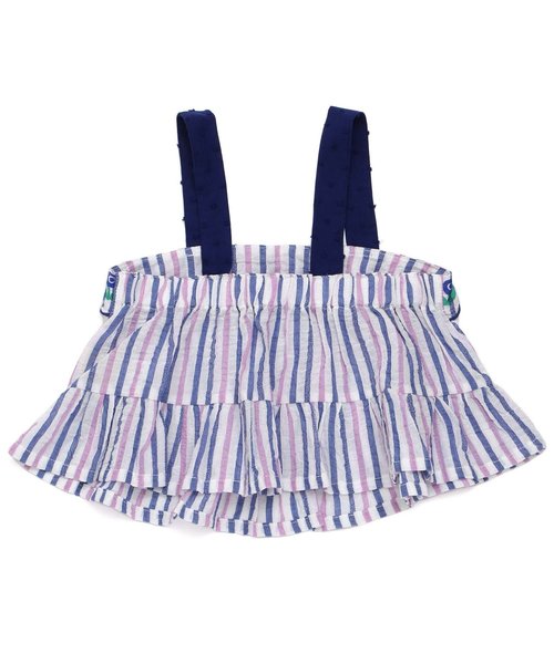 Petit jam（プチジャム）の「タンクトップとストライプのキャミソールセット（タンクトップ・キッズ・イエロー/ブルー・90/100/110/120/80/130/95/70）」の4枚目の写真
