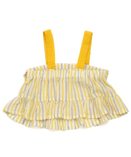 Petit jam（プチジャム）の「タンクトップとストライプのキャミソールセット（タンクトップ・キッズ・イエロー/ブルー・90/100/110/120/80/130/95/70）」の6枚目の写真
