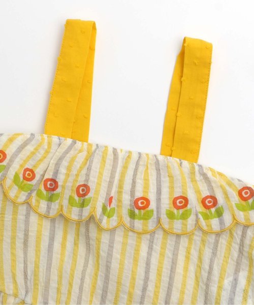 Petit jam（プチジャム）の「タンクトップとストライプのキャミソールセット（タンクトップ・キッズ・イエロー/ブルー・90/100/110/120/80/130/95/70）」の12枚目の写真