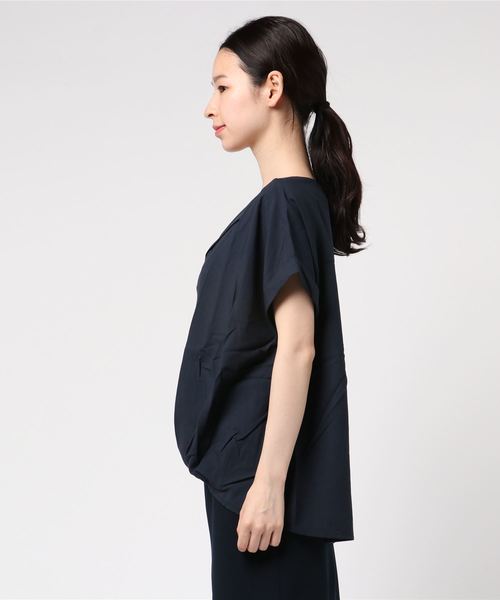 LBC（エルビーシー）の「サイロフィルオープンカラーブラウス（シャツ/ブラウス・レディース・ホワイト/グリーン/ネイビー・M/L）」の4枚目の写真