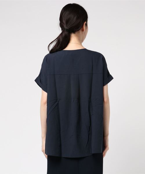 LBC（エルビーシー）の「サイロフィルオープンカラーブラウス（シャツ/ブラウス・レディース・ホワイト/グリーン/ネイビー・M/L）」の5枚目の写真