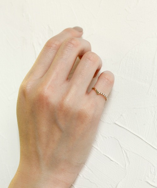 JUPITER（ジュピター）の「【WEB限定】chevronリング(ピンキー)（リング・レディース・ゴールド・#5/#3/#1）」の7枚目の写真