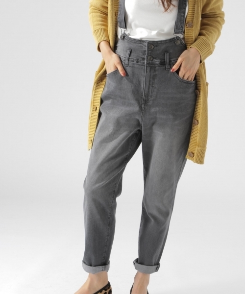 BAYFLOW（ベイフロー）の「デニムサロペット（サロペット/オーバーオール・レディース・ブラック/インディゴブルー・SMALL/MEDIUM）」の4枚目の写真