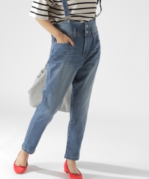 BAYFLOW（ベイフロー）の「デニムサロペット（サロペット/オーバーオール・レディース・ブラック/インディゴブルー・SMALL/MEDIUM）」の5枚目の写真