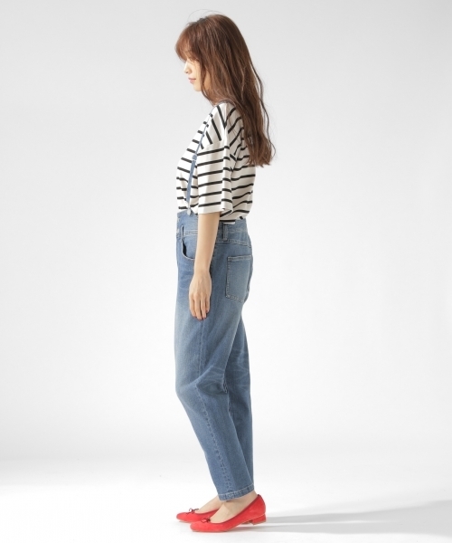 BAYFLOW（ベイフロー）の「デニムサロペット（サロペット/オーバーオール・レディース・ブラック/インディゴブルー・SMALL/MEDIUM）」の8枚目の写真