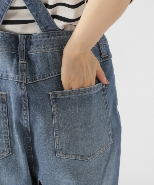 BAYFLOW（ベイフロー）の「デニムサロペット（サロペット/オーバーオール・レディース・ブラック/インディゴブルー・SMALL/MEDIUM）」の14枚目の写真