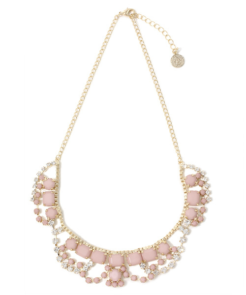 BEAUTY&YOUTH UNITED ARROWS(ビューティーアンドユースユナイテッドアローズ)の「BYSF パステルビジュー ショートネックレス(ネックレス・レディース・ライトピンク/ライム・フリー)」の2枚目の写真