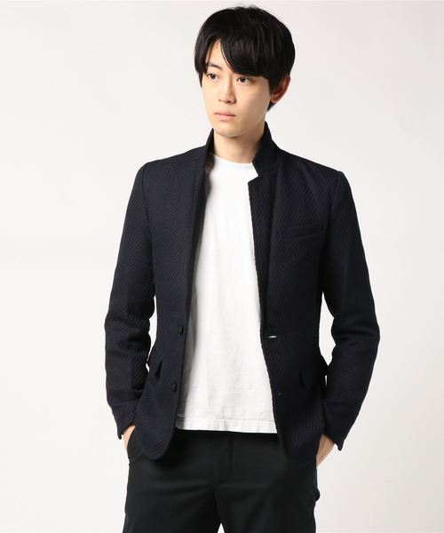 Burner（バーナー）の「【K・U・I】カルゼJKT（テーラードジャケット・メンズ・グレー/キャメル/ネイビー・L/M）」の2枚目の写真