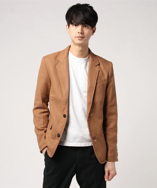 Burner（バーナー）の「【K・U・I】カルゼJKT（テーラードジャケット・メンズ・グレー/キャメル/ネイビー・L/M）」の3枚目の写真