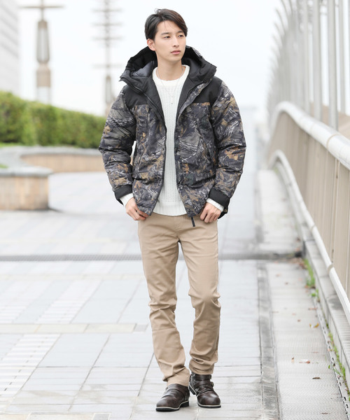 TopIsm(トップイズム)の「タスランパディングパーカー中綿 マウンテンパーカー(マウンテンパーカー・メンズ・ホワイト/ブラック/ベージュ/レッド/イエロー/カーキ/カモフラージュ/リアルツリーカモ・LL/M/L)」の19枚目の写真