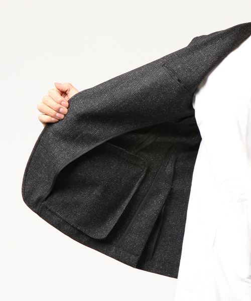 美品 Lサイズ RING JACKET テーラードジャケット チェック 日本製 RING JACKET×UNITED TOKYO】シルクチェックジャケット（テーラード