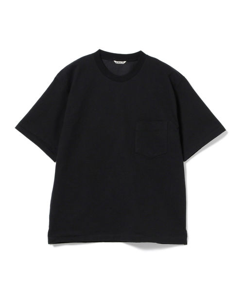 BEAMS T（ビームスティー）の「AURALEE / Stand Up Tee（Tシャツ/カットソー・メンズ・ホワイト/ブラック/ベージュ/パープル・4/3/5）」の9枚目の写真