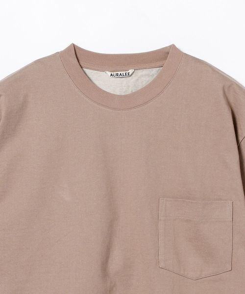 BEAMS T（ビームスティー）の「AURALEE / Stand Up Tee（Tシャツ/カットソー・メンズ・ホワイト/ブラック/ベージュ/パープル・4/3/5）」の14枚目の写真